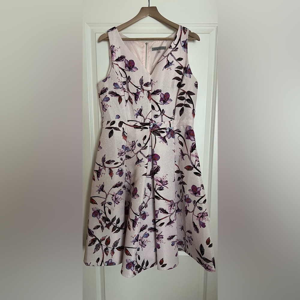Danny & Nicole Purple Strapless A-Line Sundress